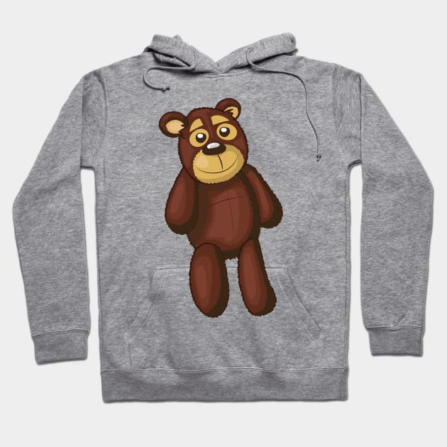 Cute Teddy Bear Hoodie by nickemporium1